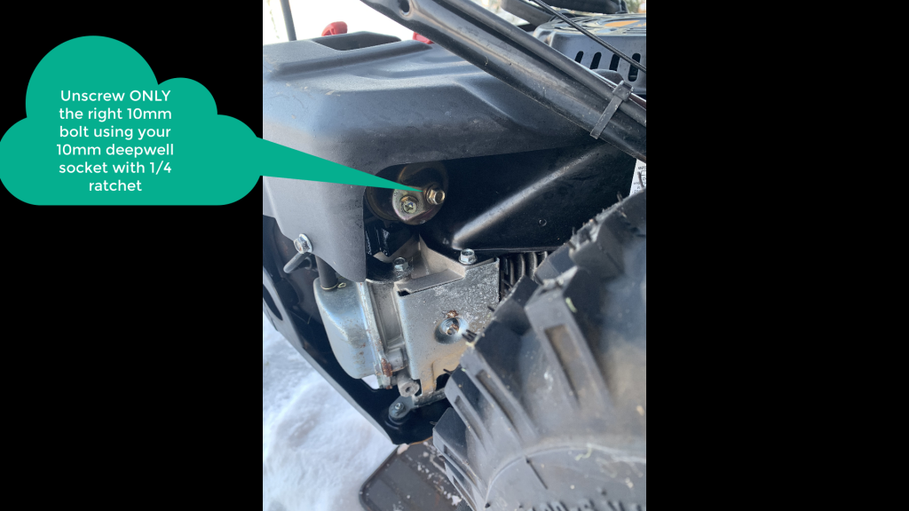 Snowblower carburetor fuel catch bowl